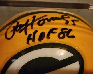 Green Bay Packers Paul Hornung, HOF Autographed Mini Helmet