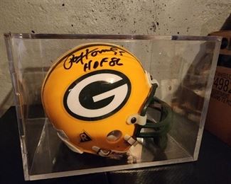 Green Bay Packers Paul Hornung, HOF Autographed Mini Helmet