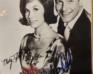 Mary Tyler Moore & Dick Van Dyke Autographed 8 x 10 Photograph 