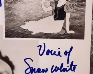 Voice of Snow White Adriana Caselotti Autographed Photograph