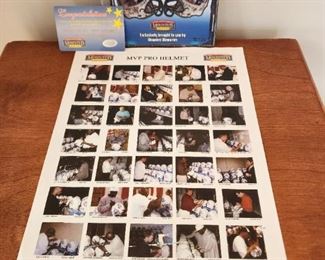 Pictures of signing of Autographed Super Bowl 40 Football Helmet! Autographed by all 40 MVPs from 40 years