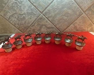 Blantons Bourbon Complete Set of 8 Bottle Stoppers