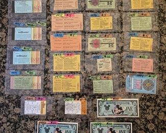 Vintage Disney Theme Park Tickets & Collectibles