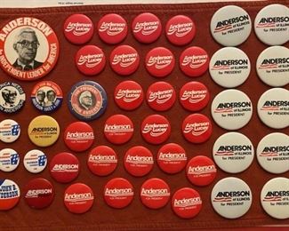 Authentic Political Campaign Buttons Presidential Memorabilia 