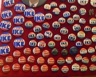 Authentic Political Campaign Buttons Presidential Memorabilia 