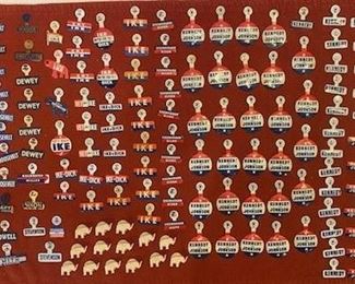 Authentic Political Campaign Buttons Presidential Memorabilia 