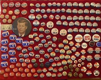 Authentic Political Campaign Buttons Presidential Memorabilia 