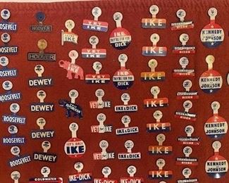 Authentic Political Campaign Buttons Presidential Memorabilia 