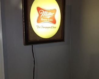Miller High Life Beer Neon Advertising Sign