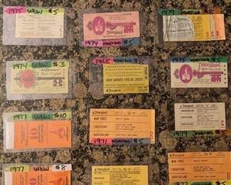 Vintage Disney Theme Park Tickets & Collectibles