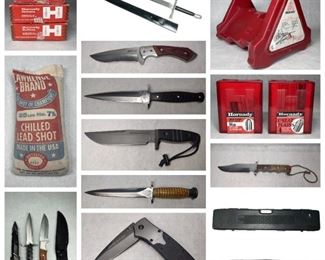 Vintage Canon 7S Film Camera, Zenza Bronica ETR Camera, LOTS of Knives, Delta Shopmaster BS100 Band Saw, Japanese Lustreware Tea Set, Vintage Hermes Baby Typewriter, White Gate Work Bench, Jewelry Pulse Welding Machine, Nikon N90s Film Camera, Toyo Omega View 45D Camera, Leather Saddles, Djembe Drum & More!