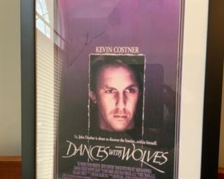 Signed by Kevin Costner.