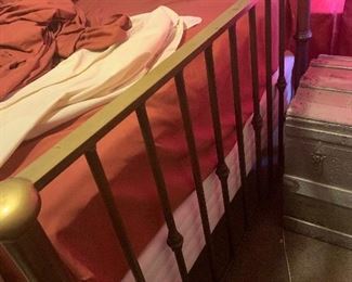 brass bed. full size. mattress and box also avail