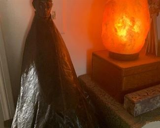 interesting wood carvings/salt lamps