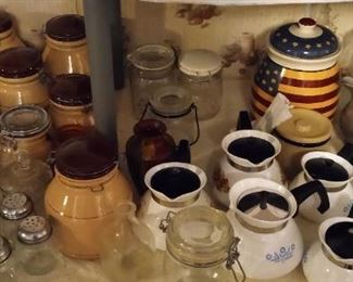 Storage jars corning t pots
