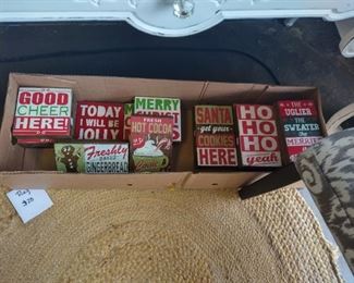 Christmas Decor, Christmas Signs