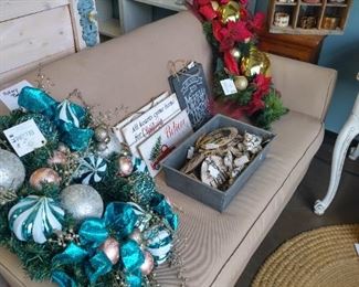 Pottery Barn Couch, Gift Items