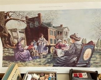 Signed and numbered Marvin Stalnaker print " Ladies of the Cause" 