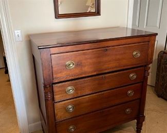 antique tallboy chest of drawers 