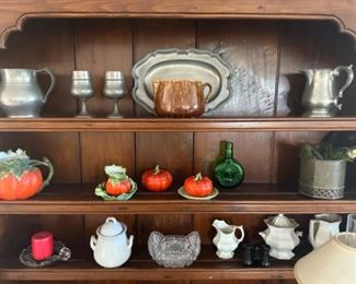 lots of collectibles , tomato pottery sold