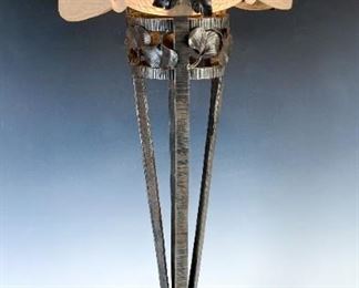 ART DECO CHESTNUT LAMP