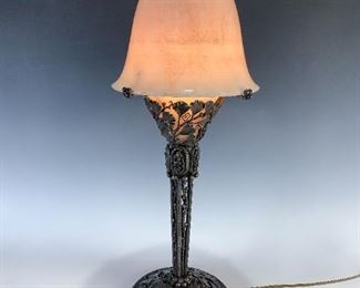 ALABASTER ART DECO LAMP