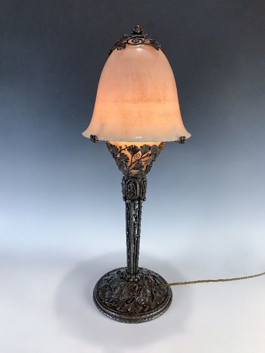 ALABASTER ART DECO LAMP