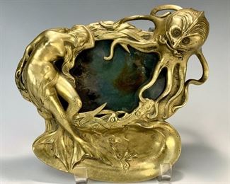 ART NOUVEAU OCTOPUS AND MERMAID