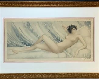 ICART PINK SLIPPERS ETCHING