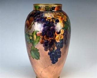 MARTY LIMOGES ENAMEL VASE