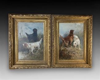 SCHOUTEN DOGS PAINTING