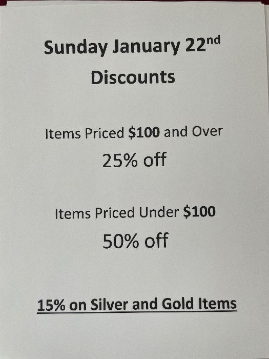 Wayzata Sale starts on 1/20/2023