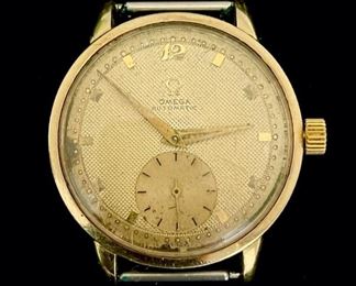 Fine Vintage 14K Yellow Gold Omega Wristwatch