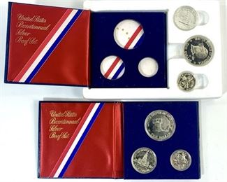 Two 1976 Bicentennial Silver Proof Sets 