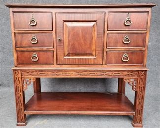 20th c HEKMAN Asian Cherry Wood Buffet
