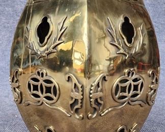 Vintage Asian Brass Garden Seat
