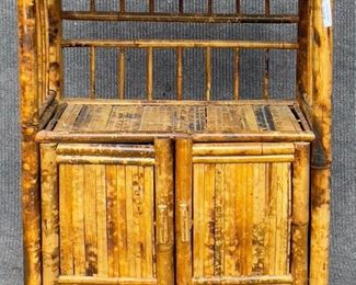 Vintage Bamboo Two Door cabinet