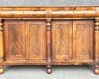 Wonderful Antique Footed Side board 