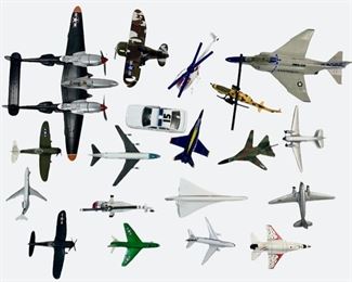 Assorted Toy Jets, Fighter Planes,