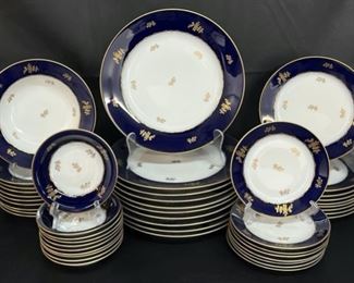 Rosenthal Selb Germany Royal Blue Gold Rose Rim China 