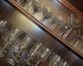 Glass Stemware sets (Martini, wine, champagne) 