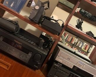 Stereo equipment, portable radios, VHSplayer, CD player