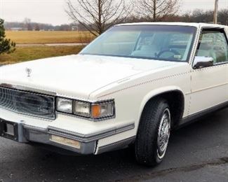1986 Cadillac Deville Passenger Car, 135,646 Miles, V8, 4.1L, Many Features, Garaged, Accident Free, VIN # 1G6CD4789G4221865