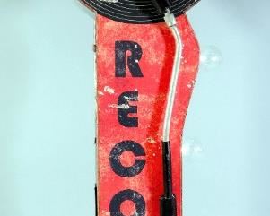 Record Town Double Sided Marquee LED Sign, 10" x 5" x 30", With Additional Replacement Bulb