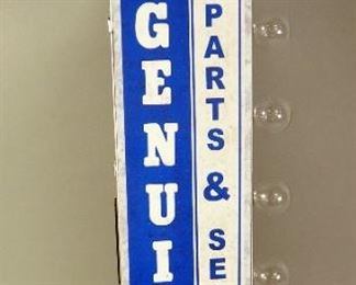 Ford Genuine Parts & Service Double Sided LED Marquee, 9" x 25" x 4", With Additional Replacement Bulb