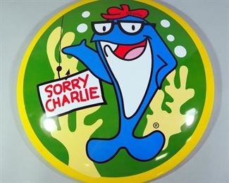 Sorry Charlie Star-Kist Tuna Button Dome Sign, 15.75" Dia