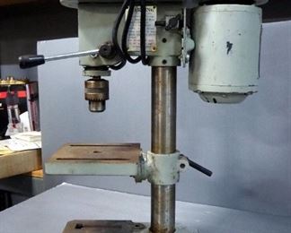 Shopcraft Drill Press Model RM-306, 1-1/2" Drill Press Vise, 9" Locking Drill Press Clamps (2)