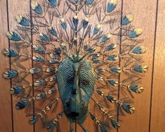 Metal Peacock Art