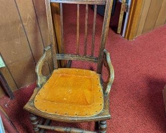 Leather Bottom Rocker