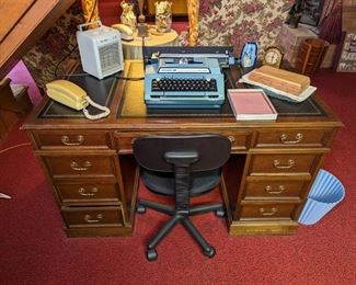 Leather Top Desk